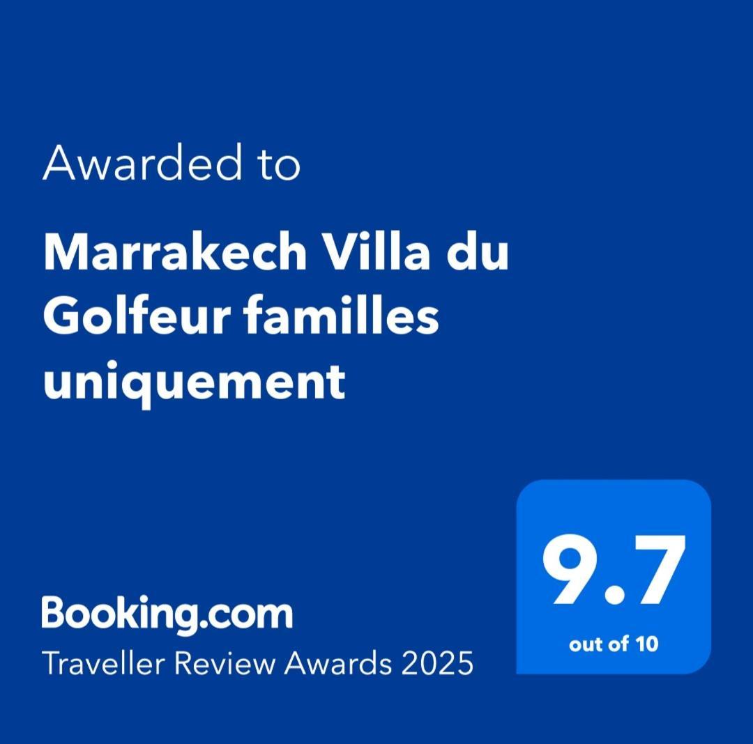 Marrakech Villa Du Golfeur Familles Uniquement Marraquexe Exterior foto